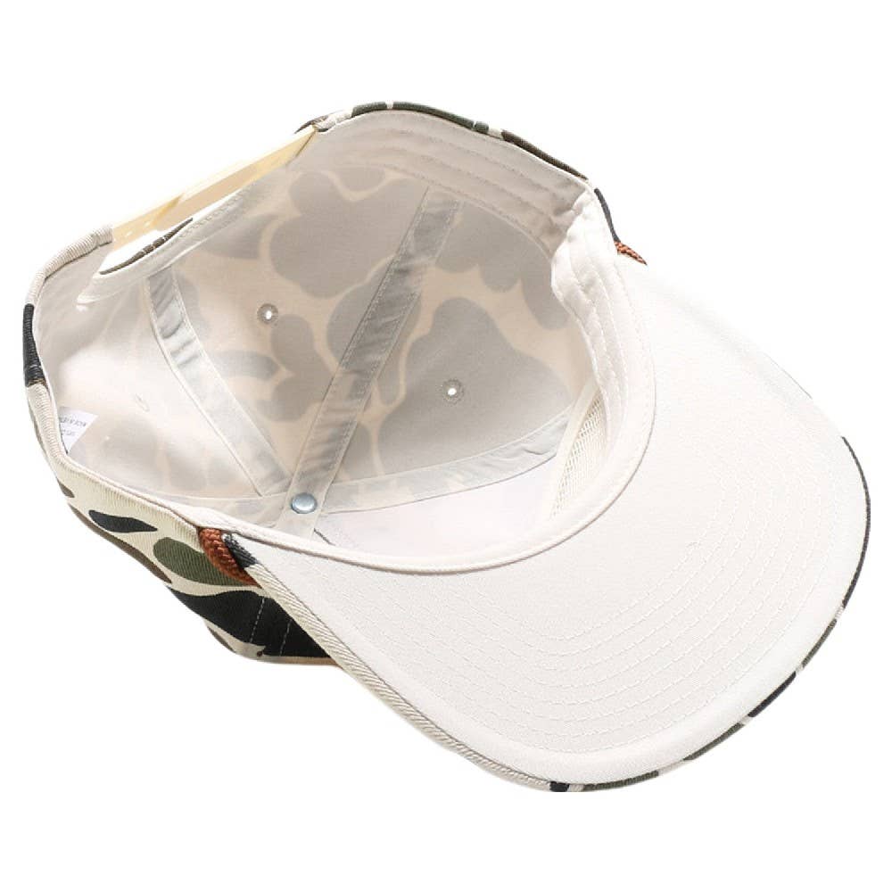 Old School Camo Cap Unstructured Rope