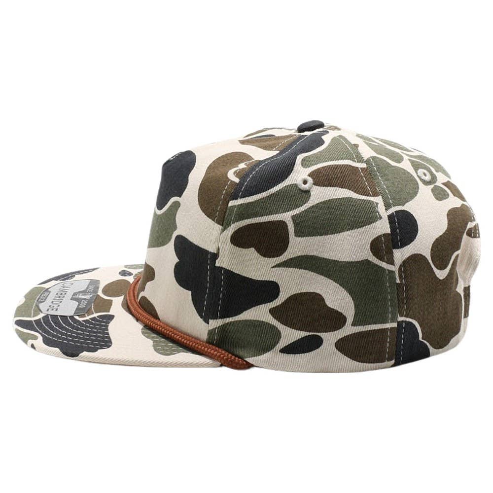 Old School Camo Cap Unstructured Rope