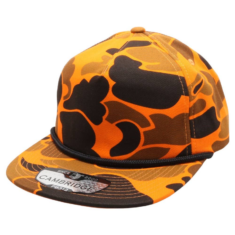 Old School Camo Cap Unstructured Rope