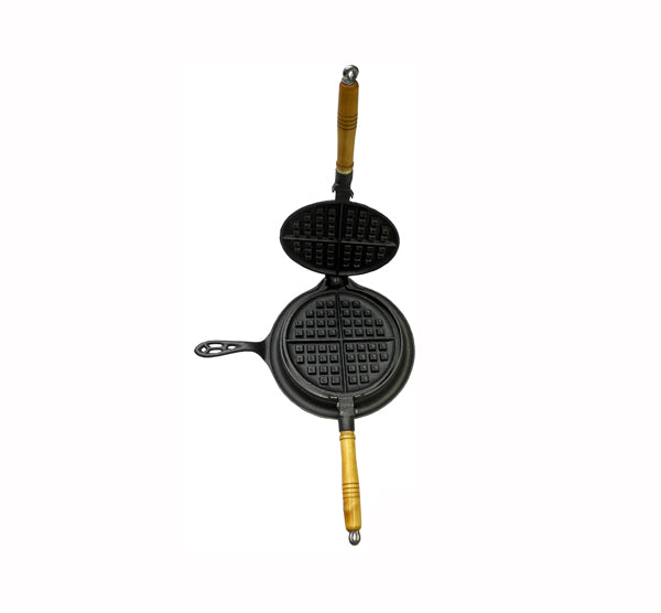LOG CABIN CAST IRON WAFFLE MAKER