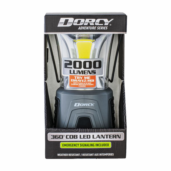 DORCY® 360° COB LED LANTERN 2000 LUMENS