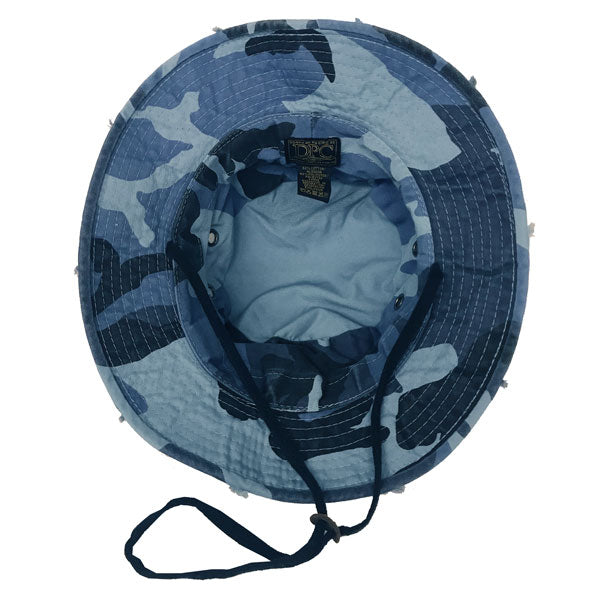 DORFMAN PACIFIC® CAMO WASHED COTTON TWILL BOONIE HAT
