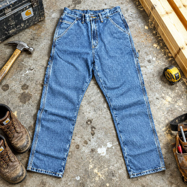 FULL BLUE® FLANNEL LINED CARPENTER JEANS