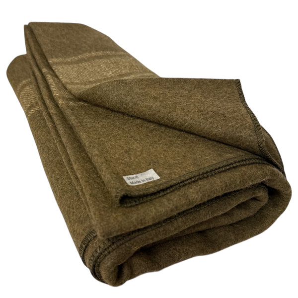 GENUINE ITALIAN MILITARY WOOL BLEND BLANKET