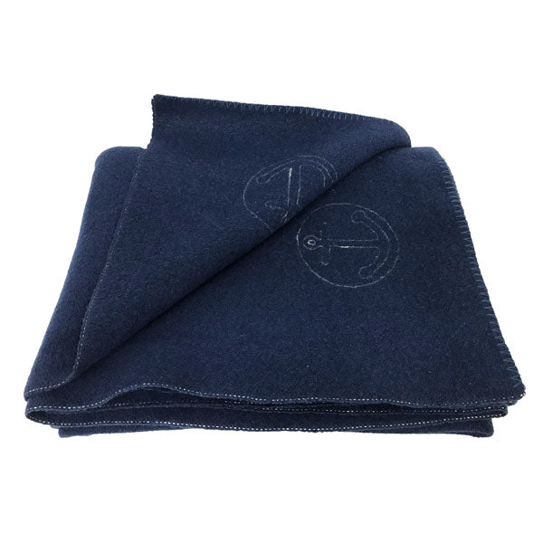 ITALIAN MILITARY SURPLUS 100% WOOL NAVY SUBMARINER BLANKET GRADE 1