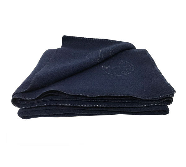ITALIAN MILITARY SURPLUS 100% WOOL NAVY SUBMARINER BLANKET GRADE 1