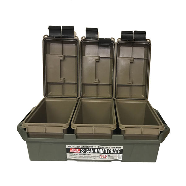 MTM® CASE-GARD™ 3 PLASTIC 50 CALIBER AMMO CAN CRATE