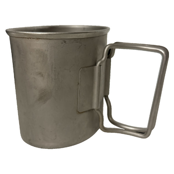 DUTCH ARMY (NATO) SURPLUS CANTEEN CUP WITH WIRE HANDLES