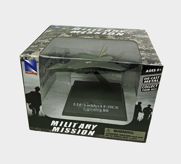 NewRay® MILITARY MISSION MINIATURE F-35C LIGHTNIGHT II® FIGHTER JET TOY
