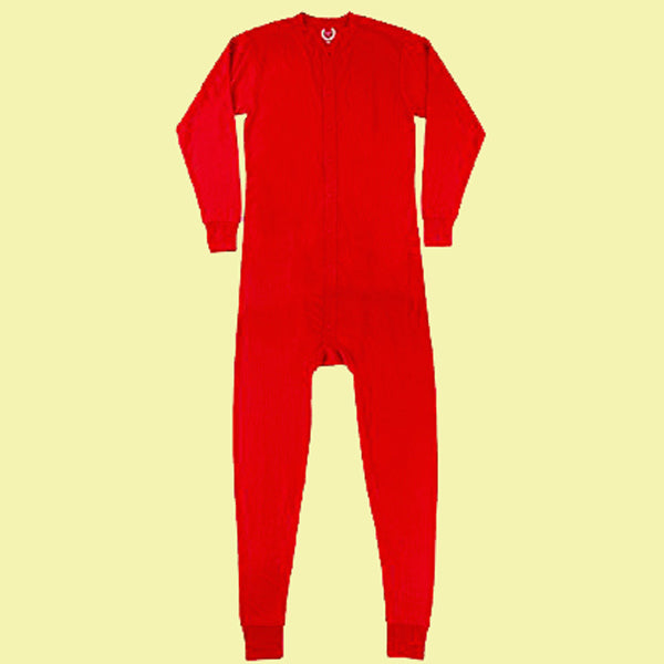 MENS RED THERMAL UNION SUIT