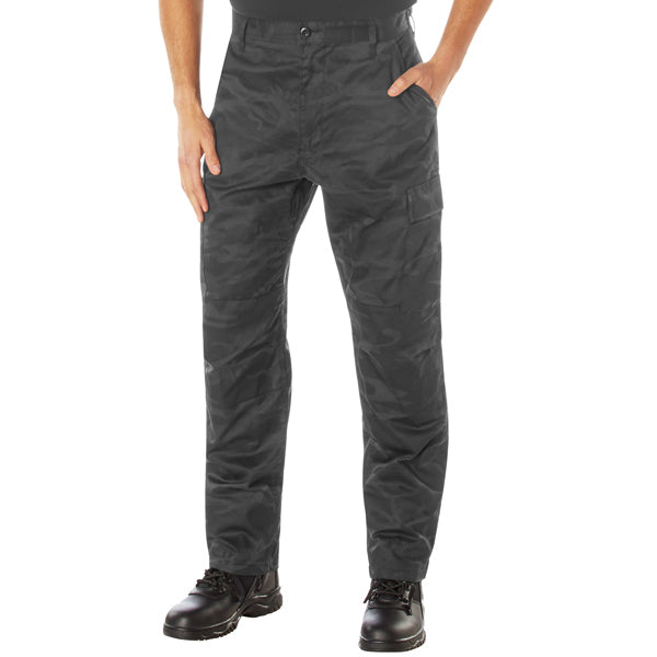 ROTHCO MIDNIGHT BLACK CAMO TACTICAL BDU PANTS