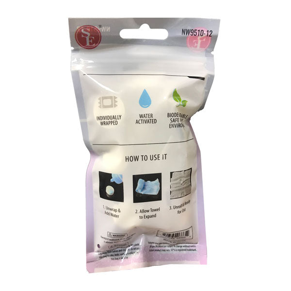 SE®12 COMPRESSED TOWELS
