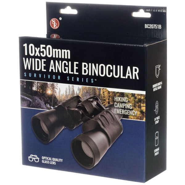 SE® 10 X 50MM WIDE ANGLE BINOCULAR: Survivor Series™