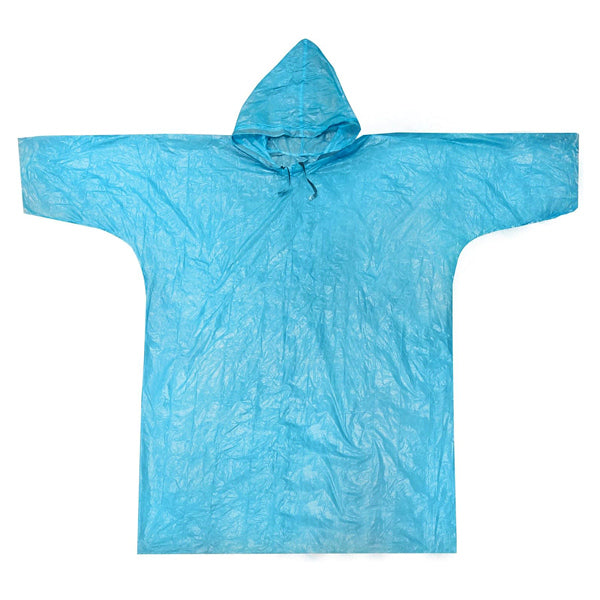 EMERGENCY PONCHO WITH SLEEVES & DRAWSTRING HOOD