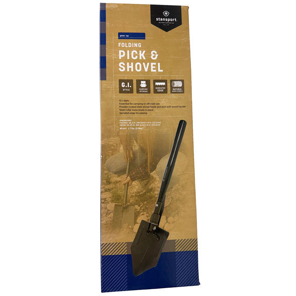 STANSPORT® G.I. STYLE FOLDING PICK & SHOVEL