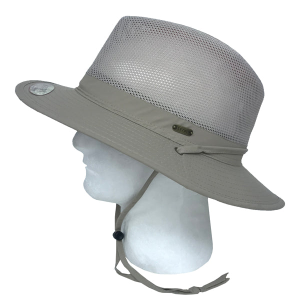 STETSON® MENS NO FLY ZONE INSECT SHIELD MESH SAFARI HAT