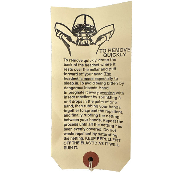 US MILITARY SURPLUS MOSQUITO HEAD NET