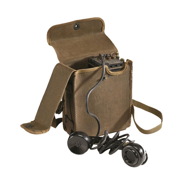 US WWII ARMY SURPLUS EE-8 PHONE IN CANVAS CASE