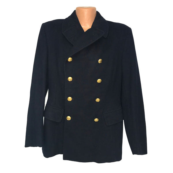 SWEDISH MILITARY SURPLUS NAVY WOOL COAT