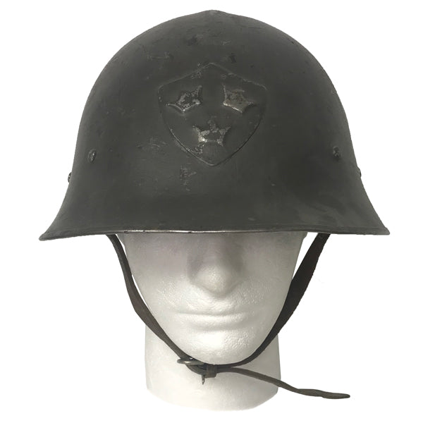 SWEDISH SURPLUS WWII ERA M21 HIGH TOP STEEL HELMET