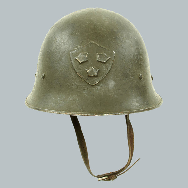 SWEDISH SURPLUS WWII ERA M21 HIGH TOP STEEL HELMET