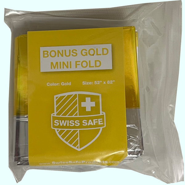 SWISS SAFE® 3PACK EMERGENCY PONCHOS & THERMAL BLANKET