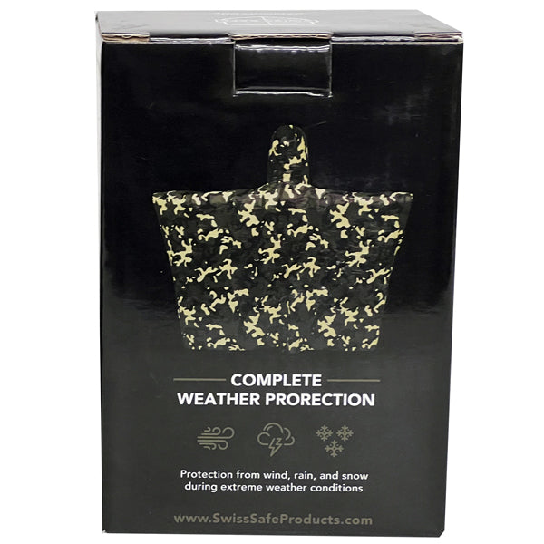 SWISS SAFE® 3PACK EMERGENCY PONCHOS & THERMAL BLANKET