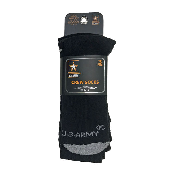 US ARMY 3PACK MENS CREW SOCKS