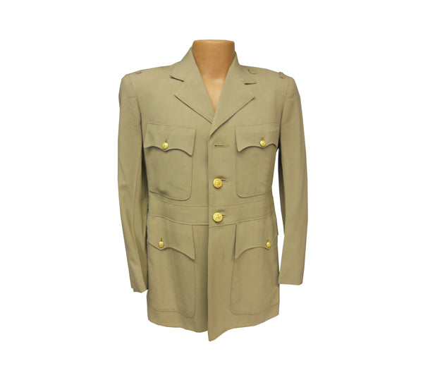 U.S. NAVY WORLD WAR II SERVICE DRESS KHAKI OFFICER JACKET