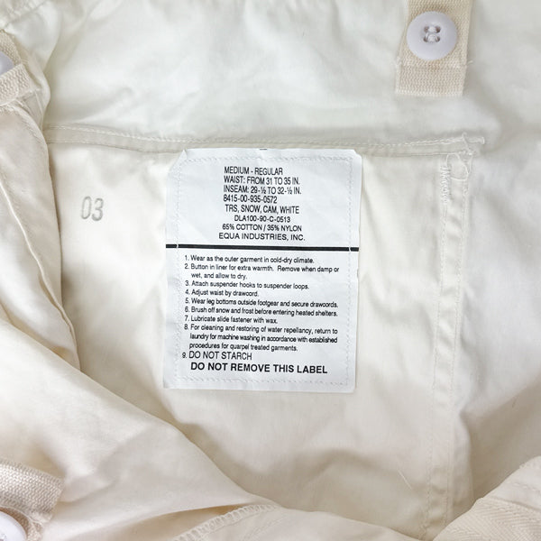 US MILITARY SURPLUS SNOW CAMO FIELD TROUSERS