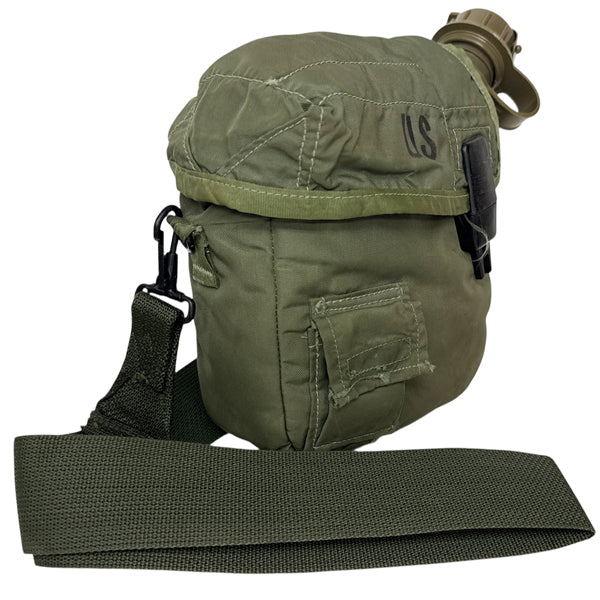 US SURPLUS 2QT OD COLLAPSIBLE CANTEEN WITH COVER