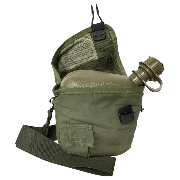 US SURPLUS 2QT OD COLLAPSIBLE CANTEEN WITH COVER