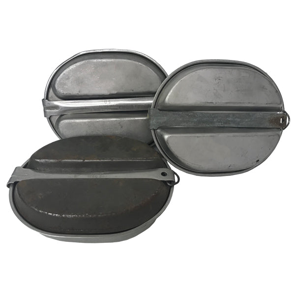 US GI SURPLUS USED STAINLESS STEEL MESS KIT