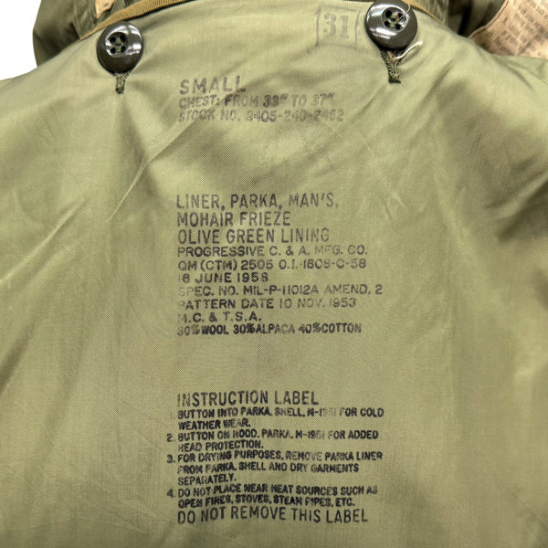USGI M-51 FRIEZE KOREAN WAR PARKA