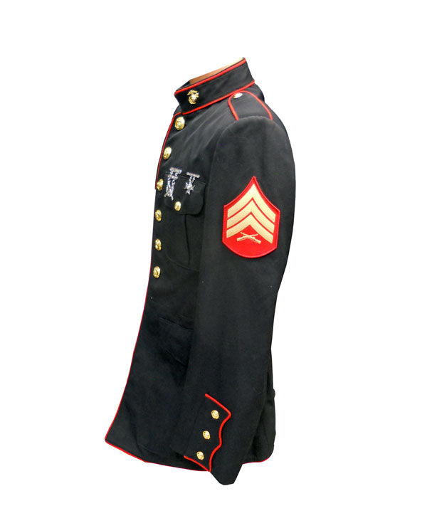 USMC MENS DRESS COAT POLY/WOOL GABARDINE