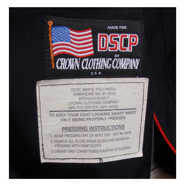 USMC MENS DRESS COAT POLY/WOOL GABARDINE