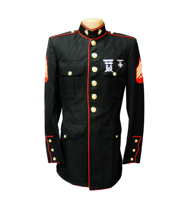 USMC MENS DRESS COAT POLY/WOOL GABARDINE