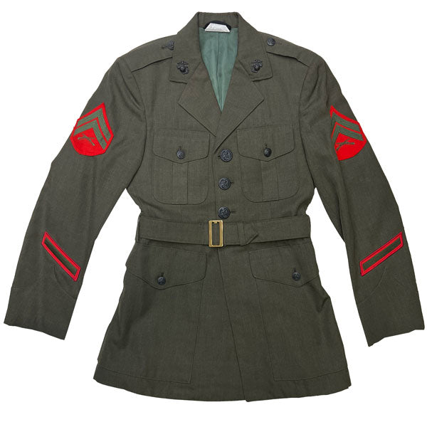 USMC SURPLUS POLY/WOOL GABARDINE COAT