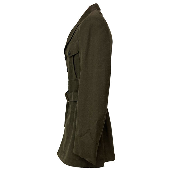 USMC SURPLUS POLY/WOOL GREEN GABARDINE COAT