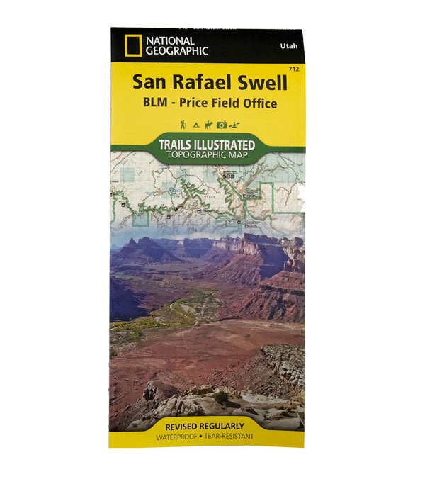 NATIONAL GEOGRAPHIC SAN RAFAEL SWELL UTAH TRAIL MAP #712