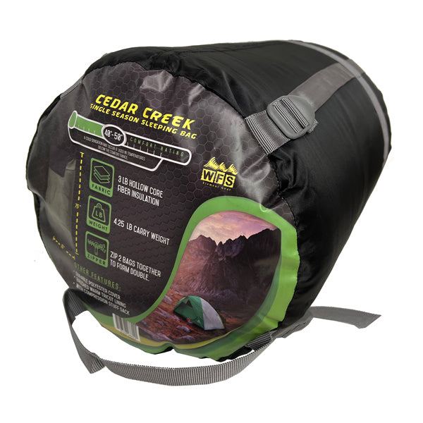 WORLD FAMOUS SPORTS 40-50° CEDAR CREEK SLEEPING BAG