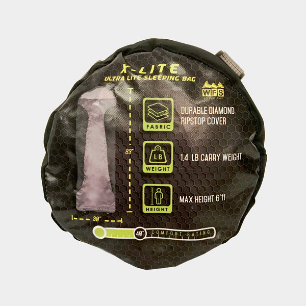 WORLD FAMOUS SPORTS 40°F ULTRA LIGHT SLEEPING BAG
