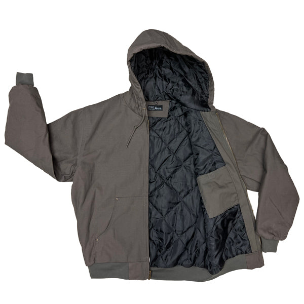 WORLD FAMOUS SPORTS® MENS WORK CANVAS JACKET WITH HOOD