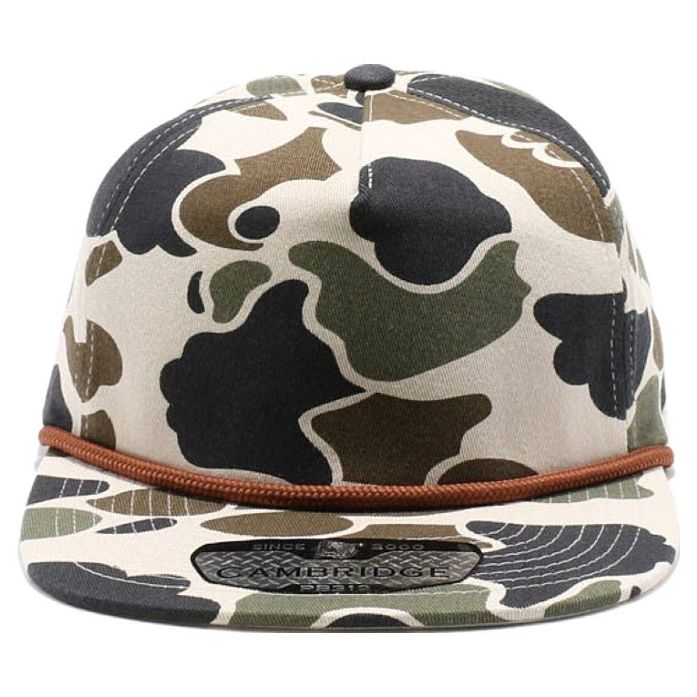 Old School Camo Cap Unstructured Rope