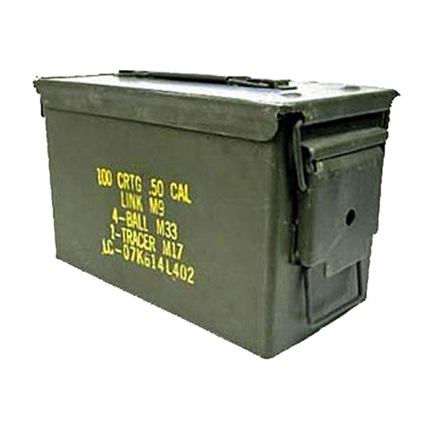 MILITARY SURPLUS STEEL UTILITY STORAGE CAN - USED