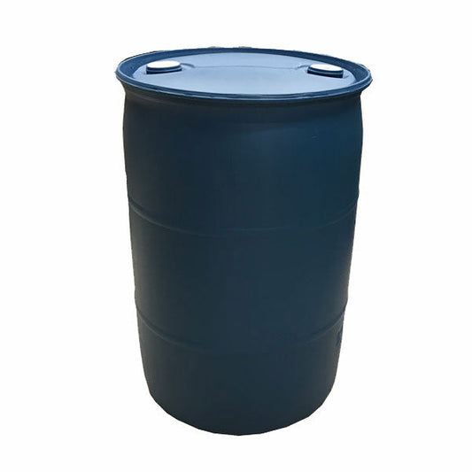 55 GALLON BLUE TIGHT HEAD PLASTIC DRUM