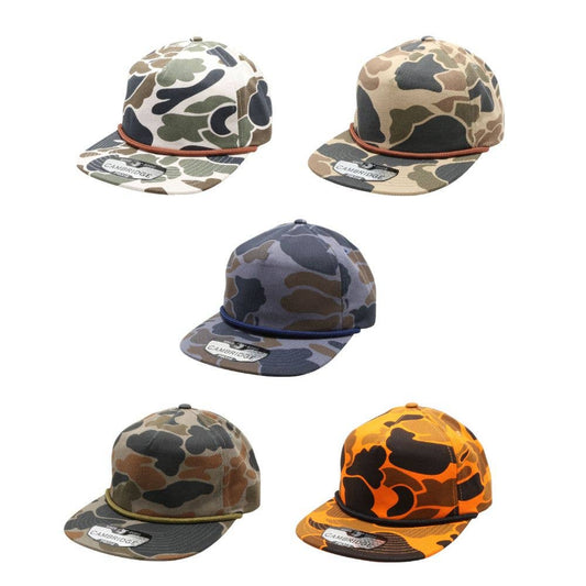 Old School Camo Cap Unstructured Rope