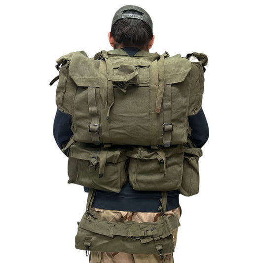 VINTAGE BRITISH SURPLUS P58 REPRODUCTION WEBBING SET