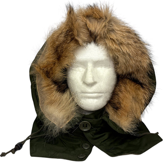 CANADIAN MILITARY SURPLUS X-51 PARKA RACCOON FUR/WOOL LINER HOOD