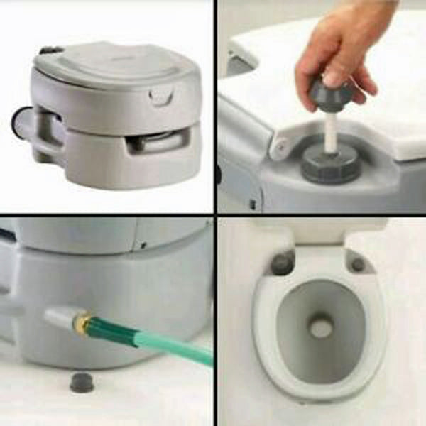 COLEMAN PORTABLE LARGE FLUSH TOILET
